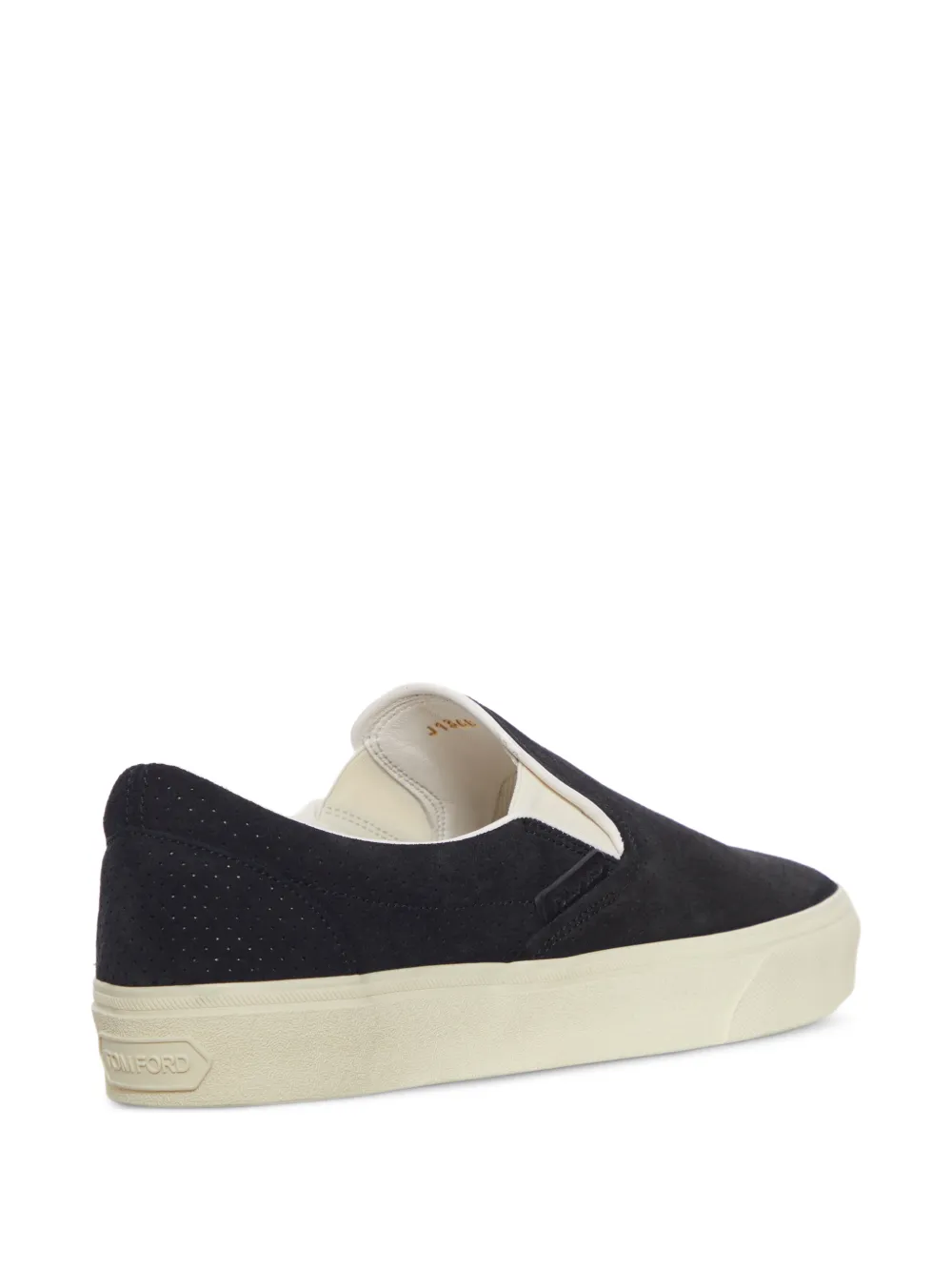 TOM FORD Jude slip-on sneakers met geperforeerde details Zwart