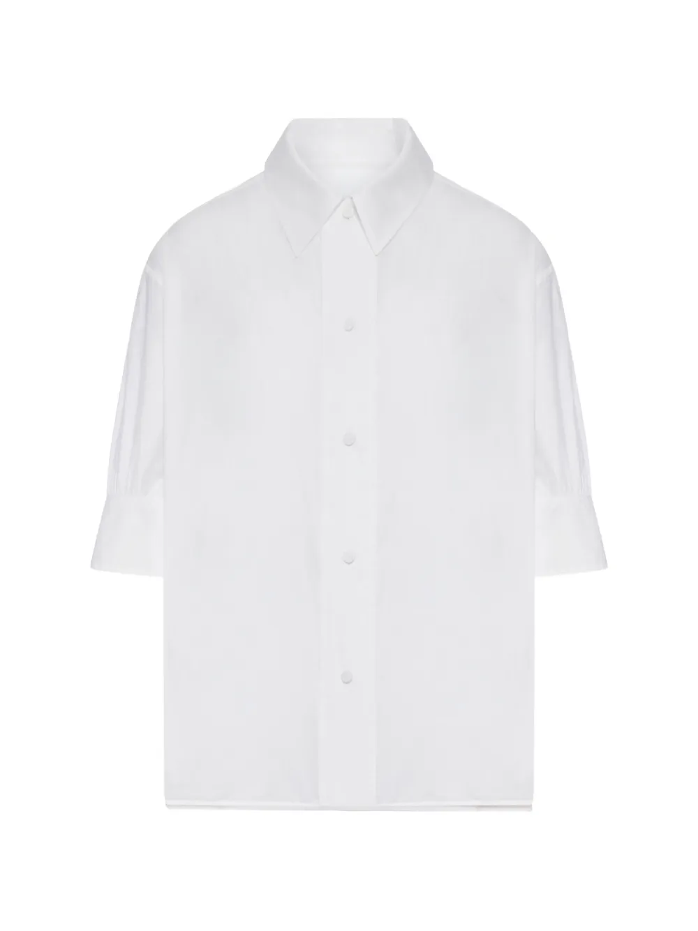 Jil Sander cuffed top - Bianco