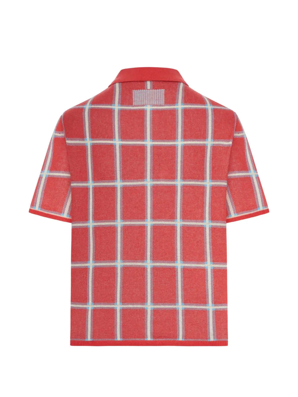  Guest In Residence Plaid Collared Silk Top 