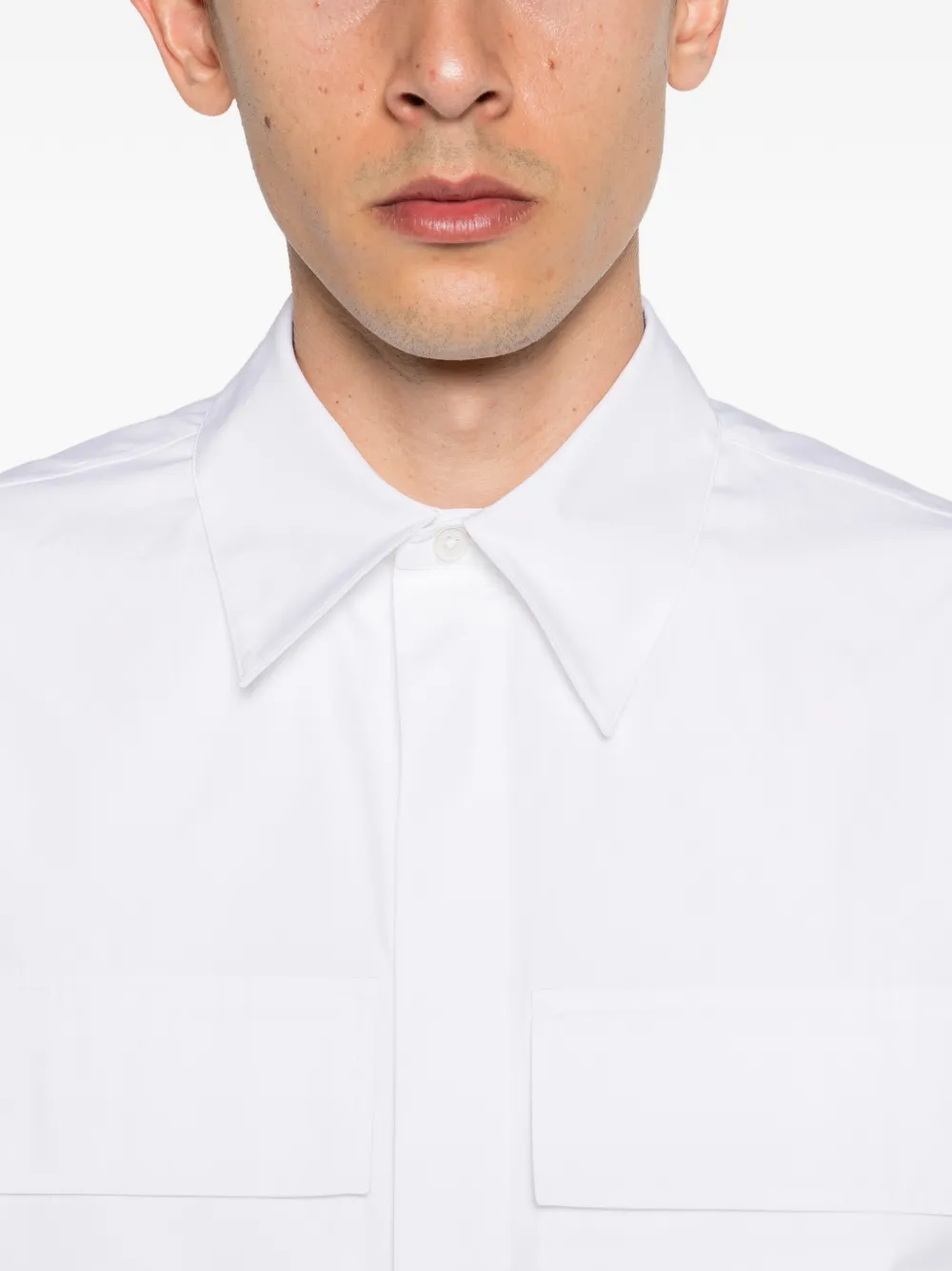 Jil Sander Overhemd met borstzak Wit