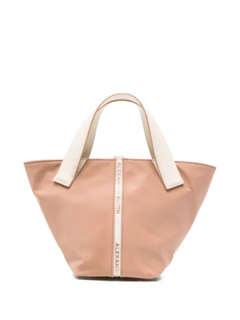 Alexander Smith small Lauren logo-stripe tote bag