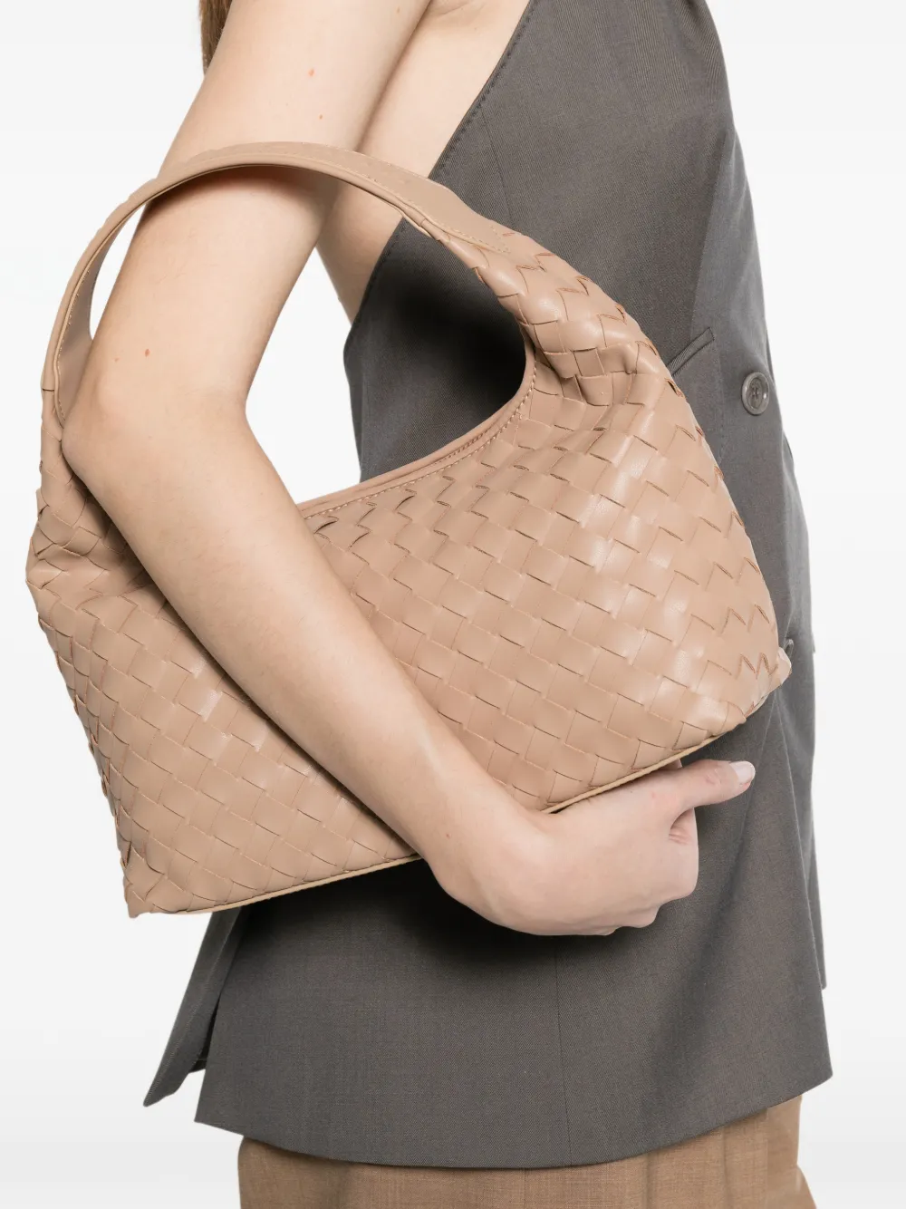  Alexander Smith Small Chloe Leather Tote Bag - Neutrals 
