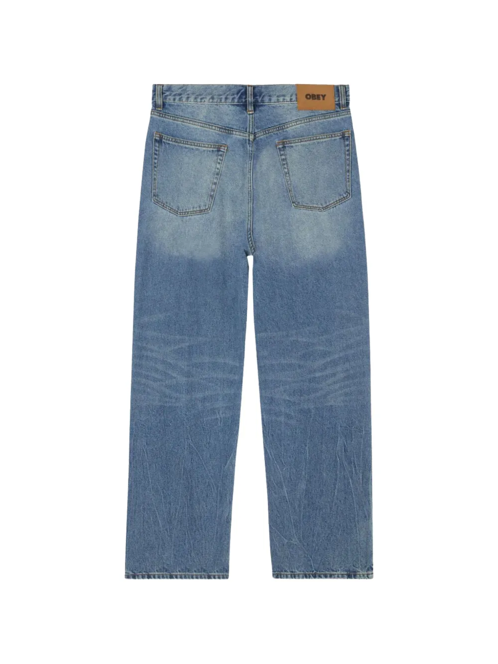 Obey Boxcar straight jeans Blauw