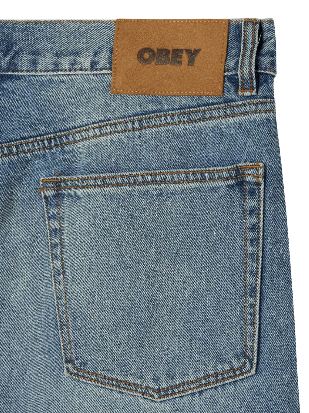 Obey Boxcar straight jeans Blauw