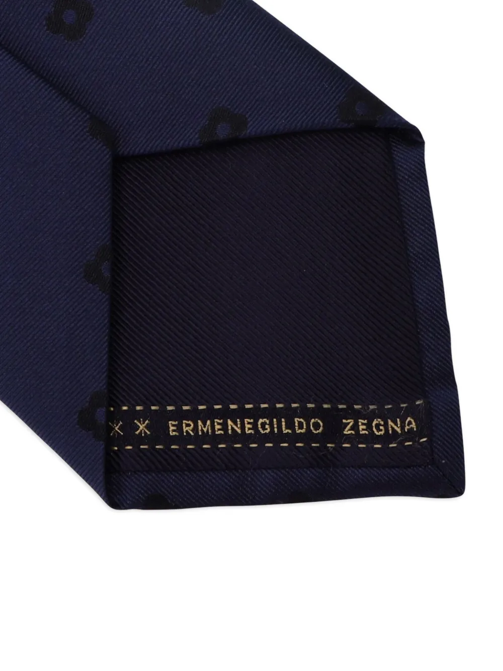 Floral-Pattern Silk Tie