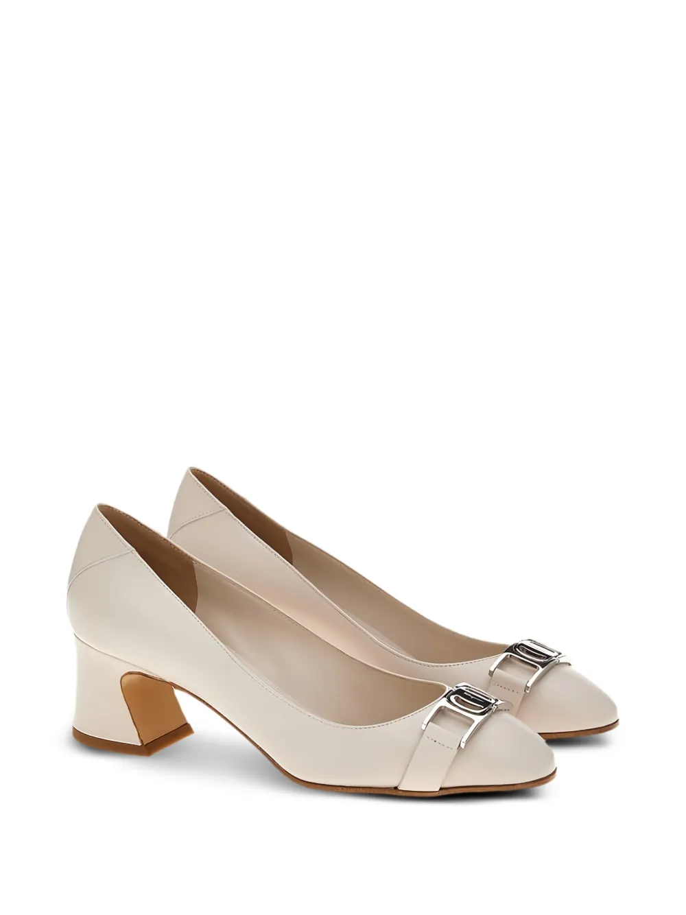 Ferragamo ornament-detail leather pumps - Toni neutri