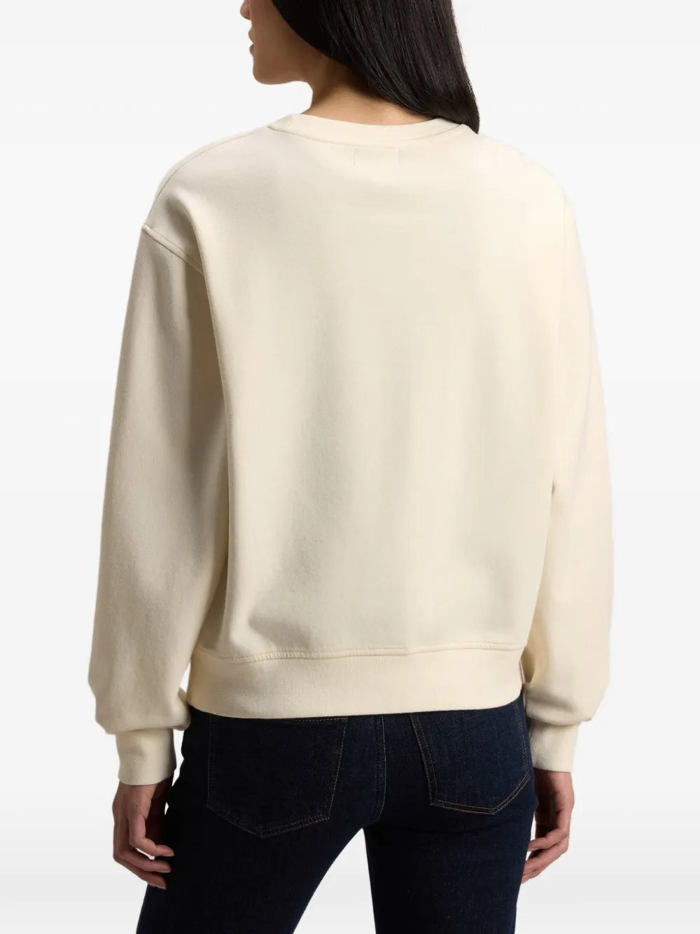 Woolrich Sweater met geborduurd logo Beige