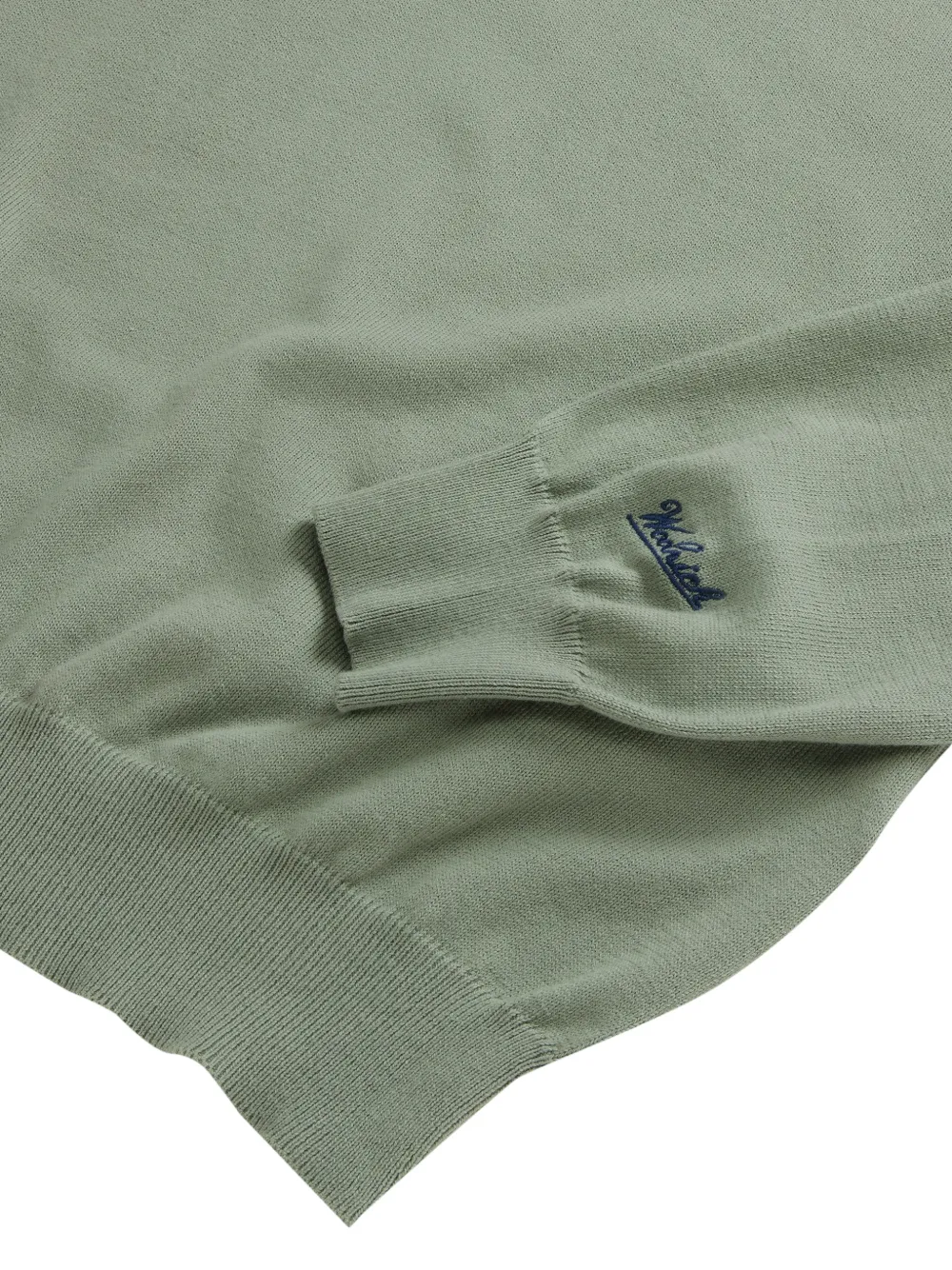  Woolrich Logo-embroidered Crew-neck Sweatshirt - Green 
