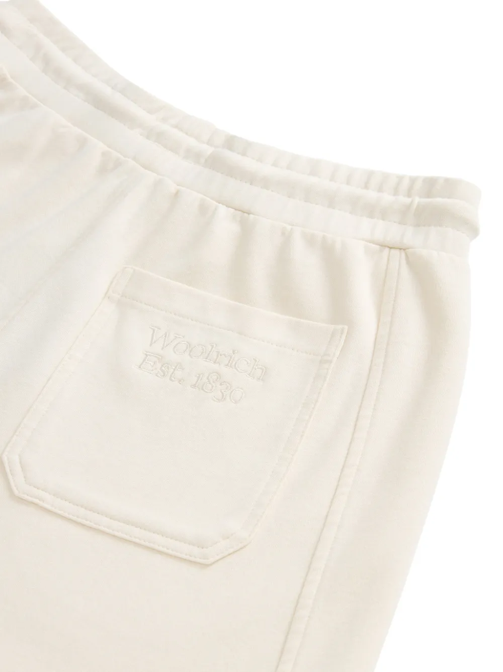 Woolrich Interlock elastische shorts met trekkoord Wit