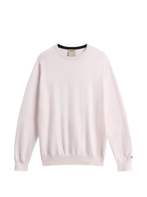 Woolrich Moletom decote careca com logo bordado