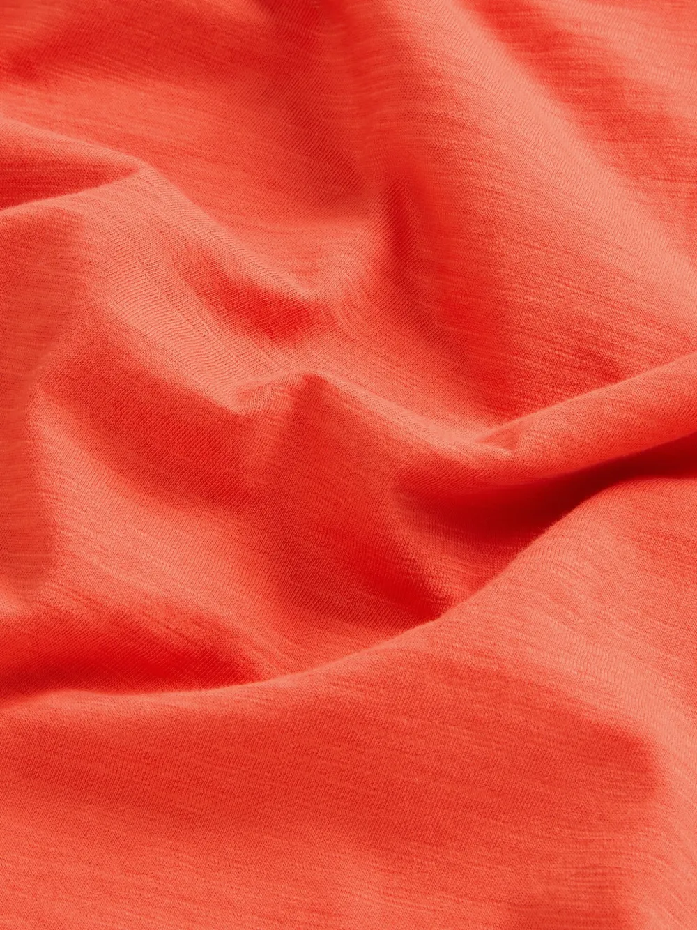 Woolrich T-shirt met geborduurd logo en V-hals Oranje