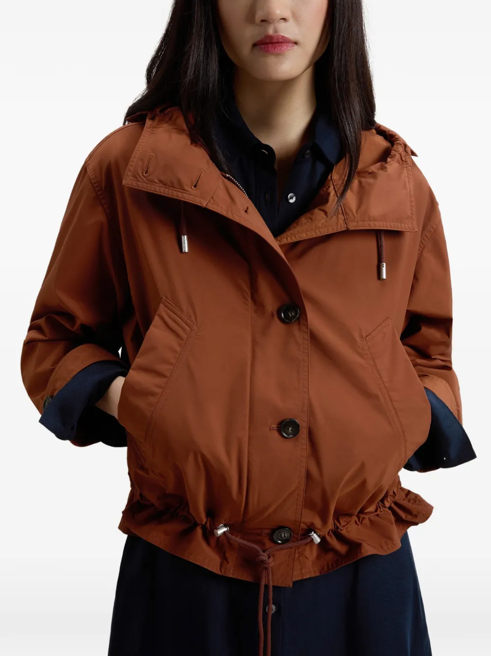 Woolrich Jack met capuchon Bruin