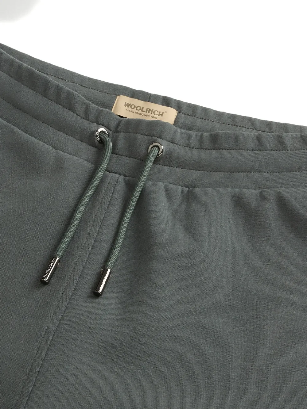 Woolrich Shorts met trekkoord en logo Groen