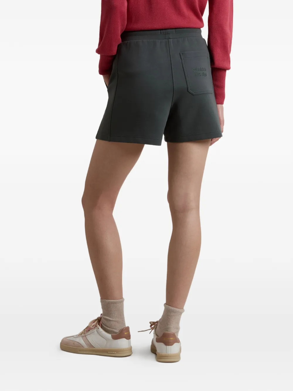  Woolrich Drawstring Logo Shorts - Green 