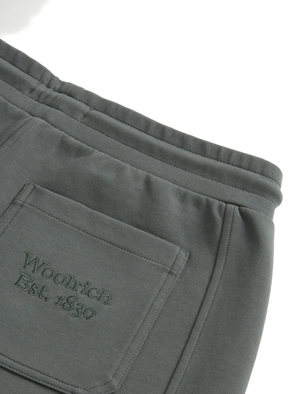 Woolrich Shorts met trekkoord en logo Groen