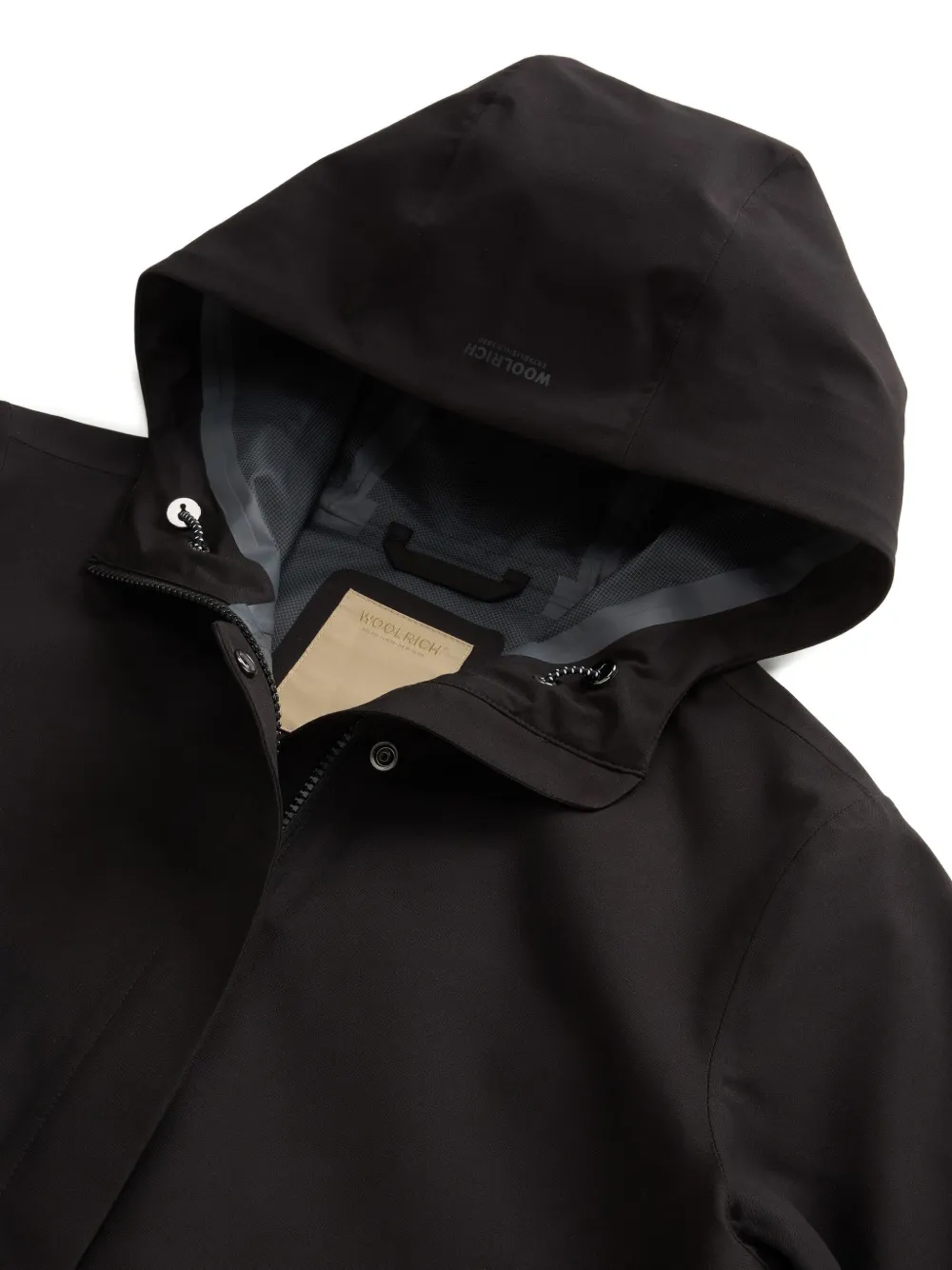  Woolrich Hooded Parka Coat - Black 