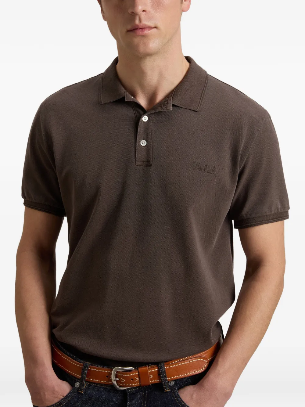Woolrich Poloshirt Bruin
