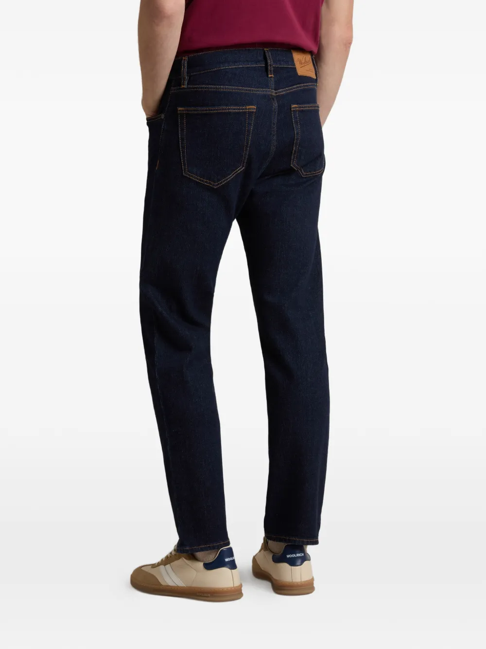  Woolrich Jean à Poches Multiples - Bleu 