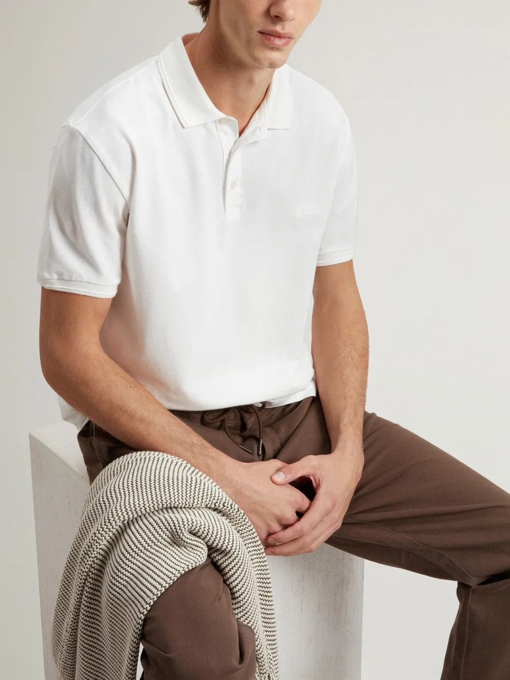 Woolrich Mackinack poloshirt met korte mouwen Wit