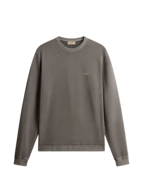 Woolrich ribbed-details logo sweatshirt