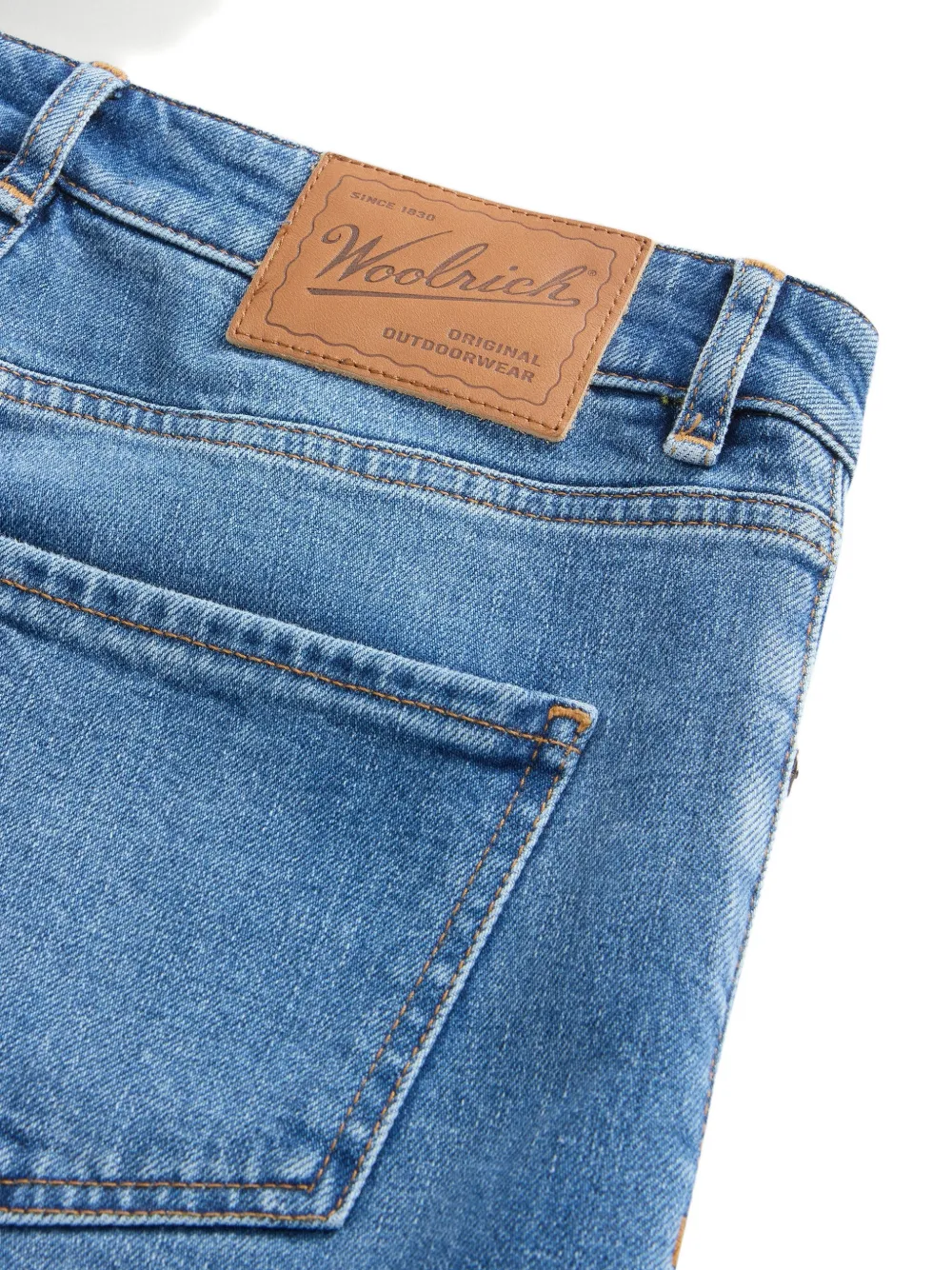 Woolrich Regular jeans met vijf zakken Blauw