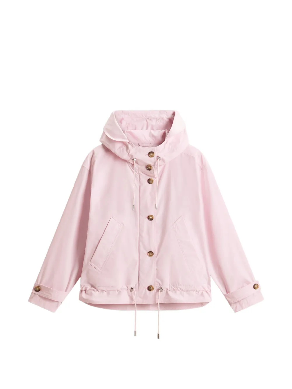 Woolrich Kapuzenjacke mit Knöpfen - Rosa