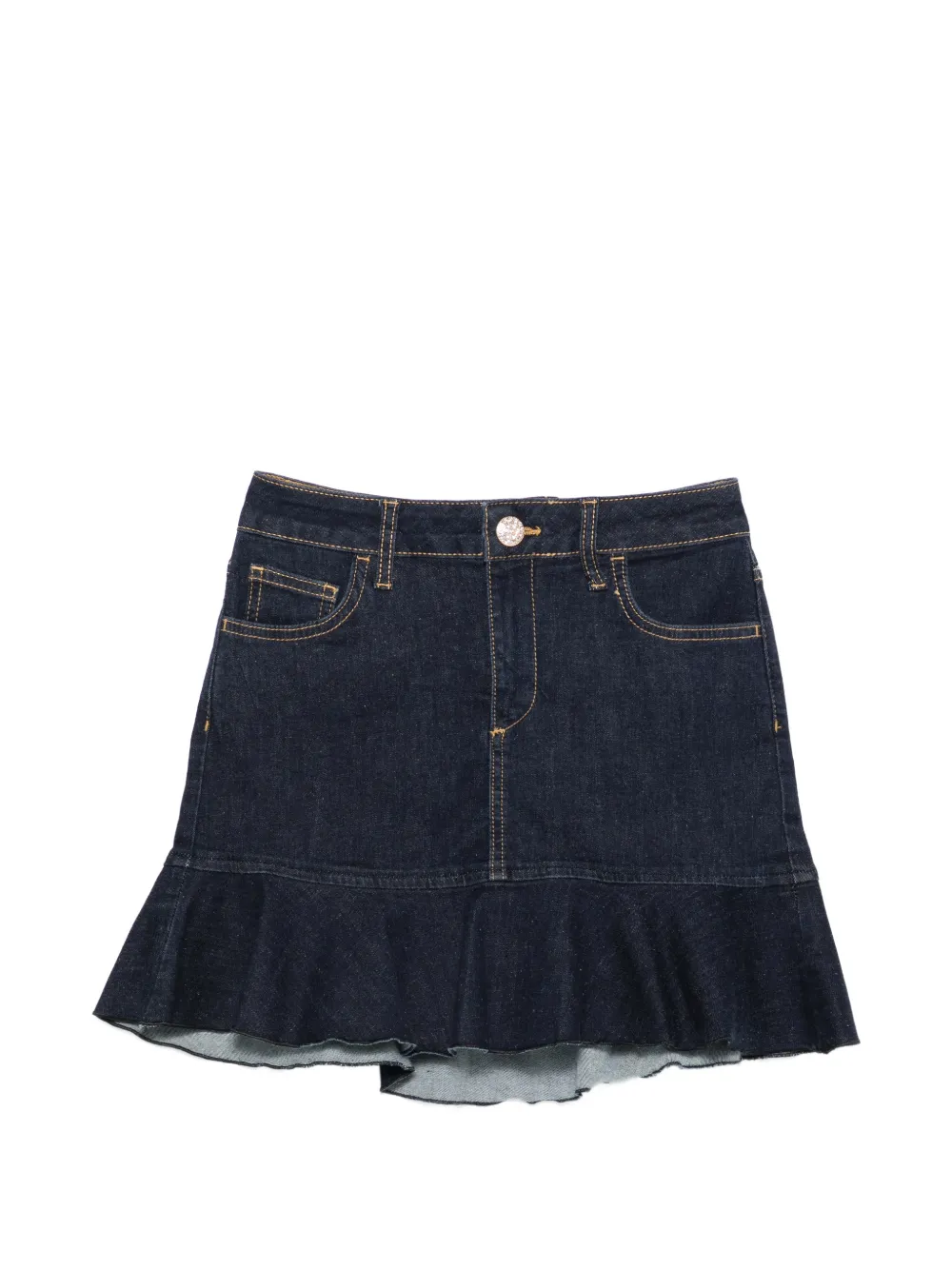 LIU JO ruffled mini skirt - Blu