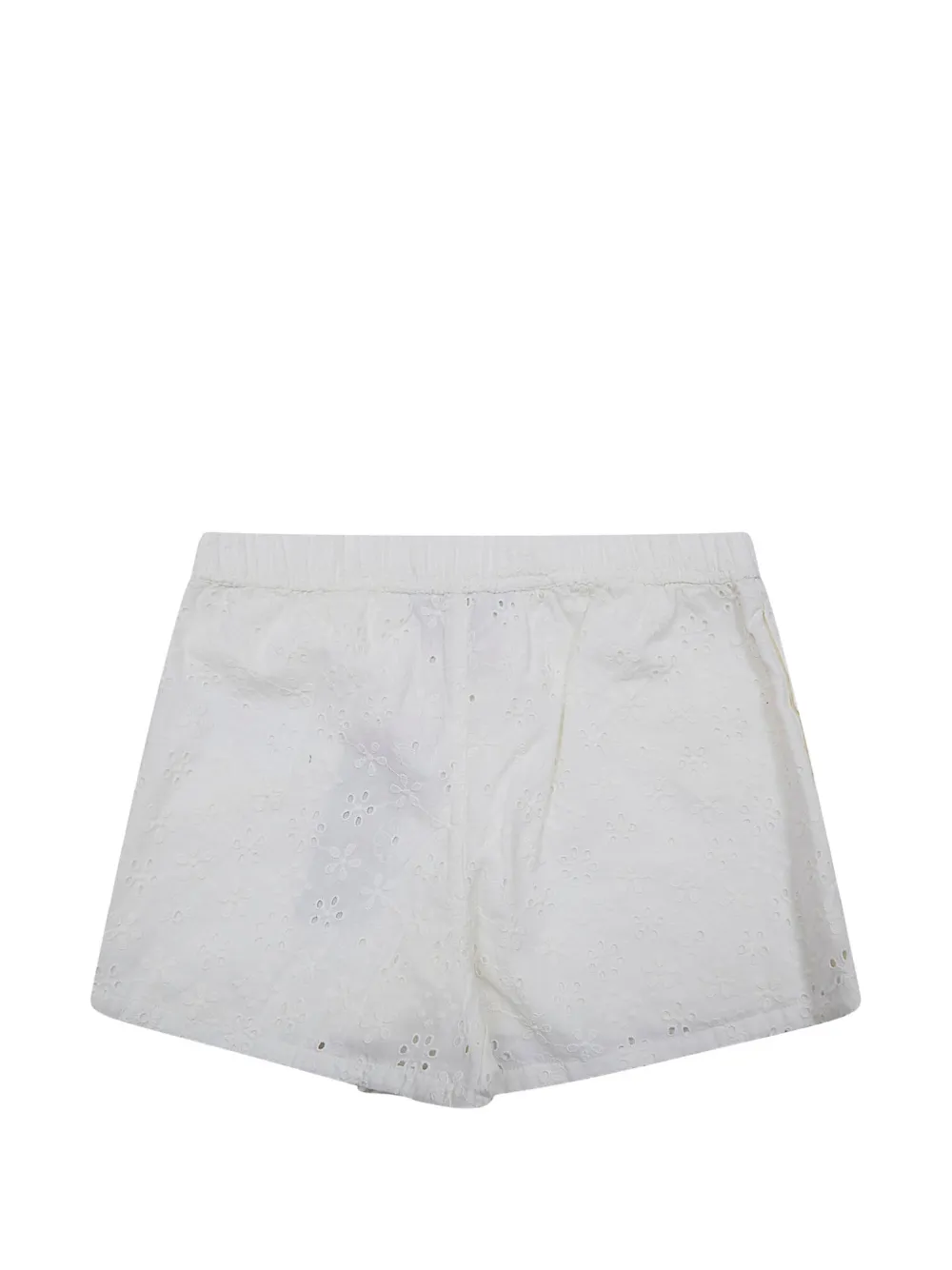 POLO RALPH LAUREN KIDS Shorts met geborduurde bloemen Wit