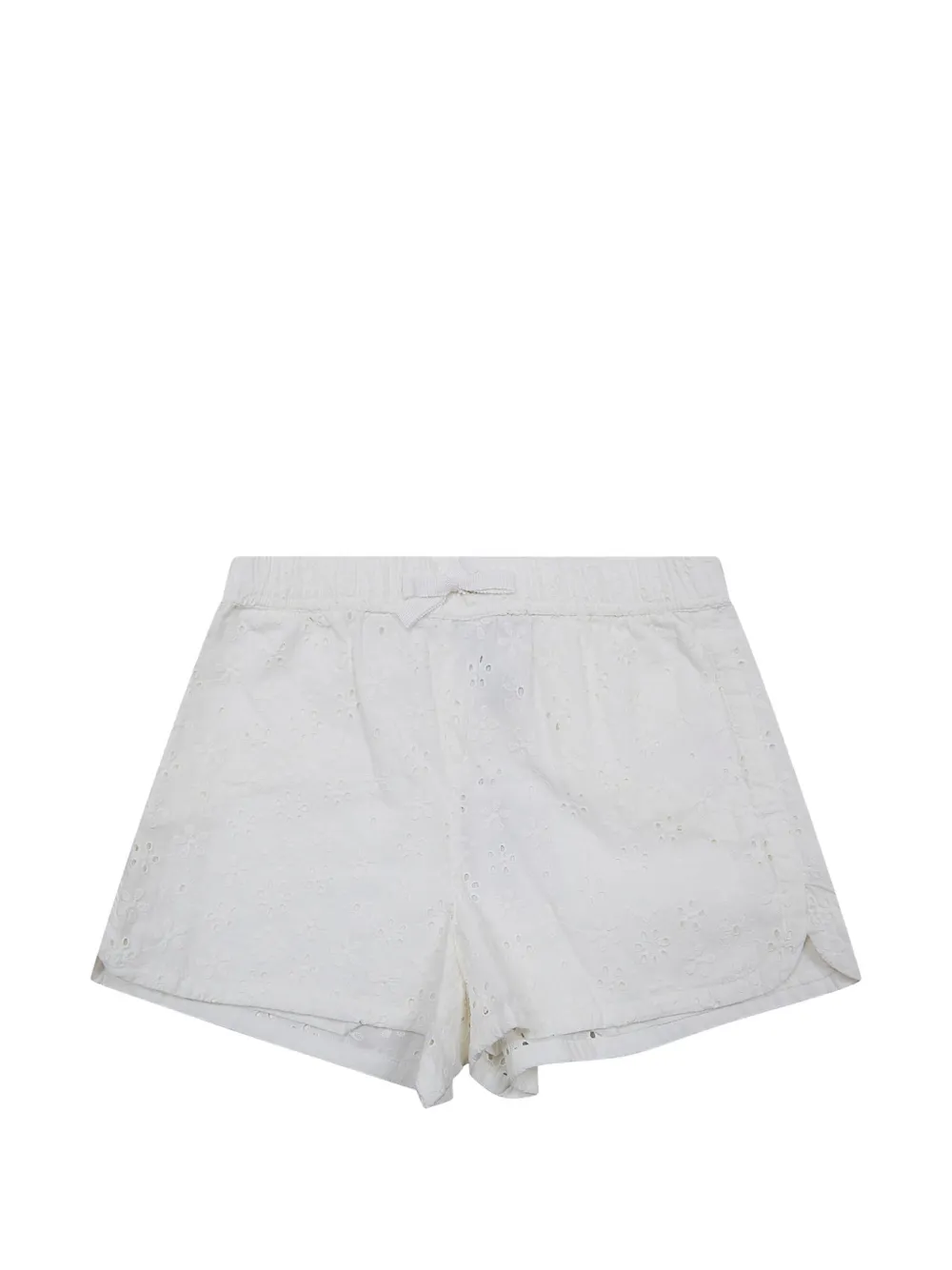 POLO RALPH LAUREN KIDS floral-embroidered shorts - Bianco