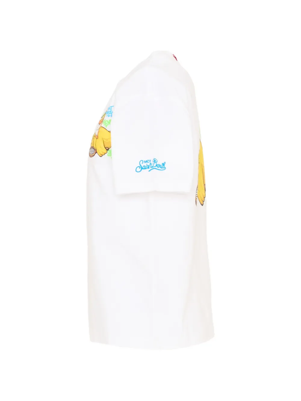 MC2 Saint Barth Kids T-shirt met grafische eenden- en tennisprint Wit