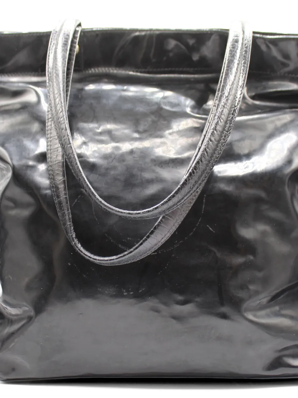Patent-Leather Shoulder Bag