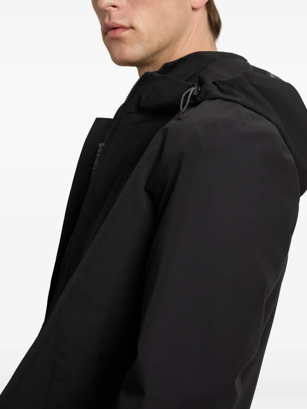 Woolrich Pacific gelaagd jack met capuchon Zwart