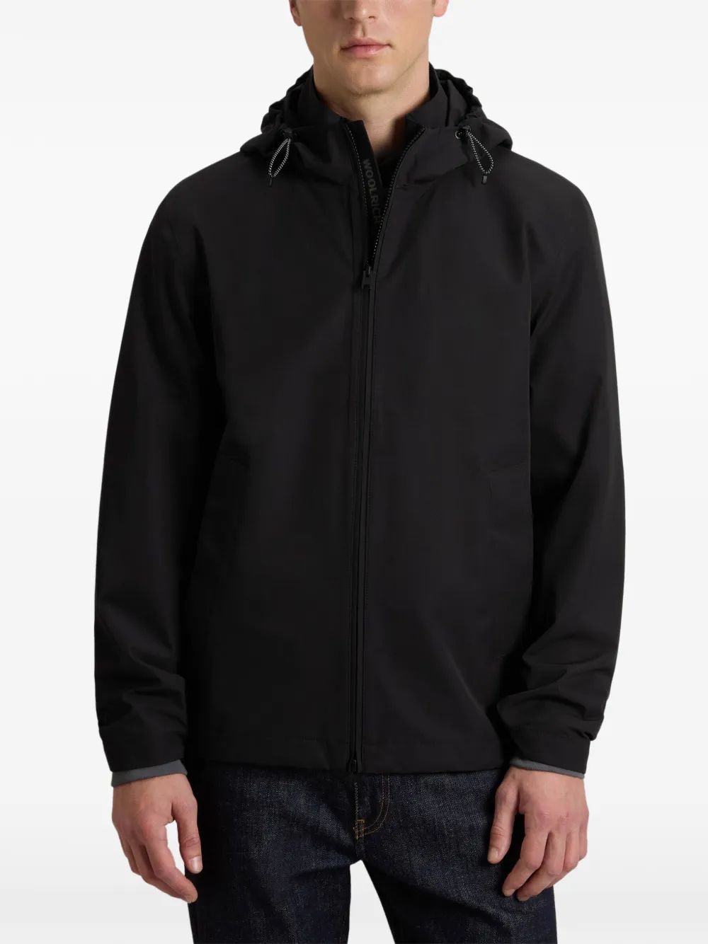 Woolrich Pacific gelaagd jack met capuchon Zwart