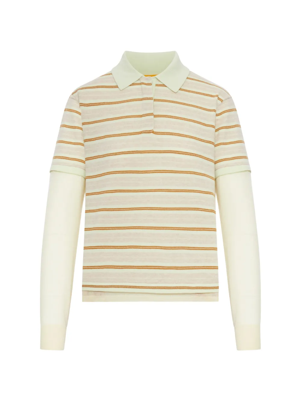 Guest In Residence striped collared polo top - Toni neutri