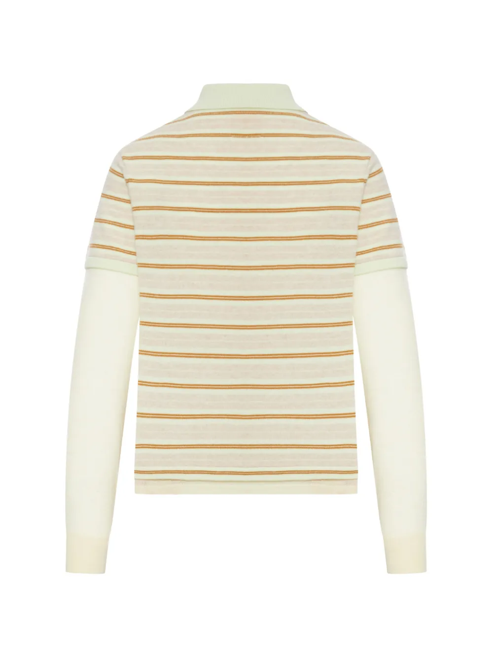 Guest In Residence Gestreepte polotop met kraag Beige