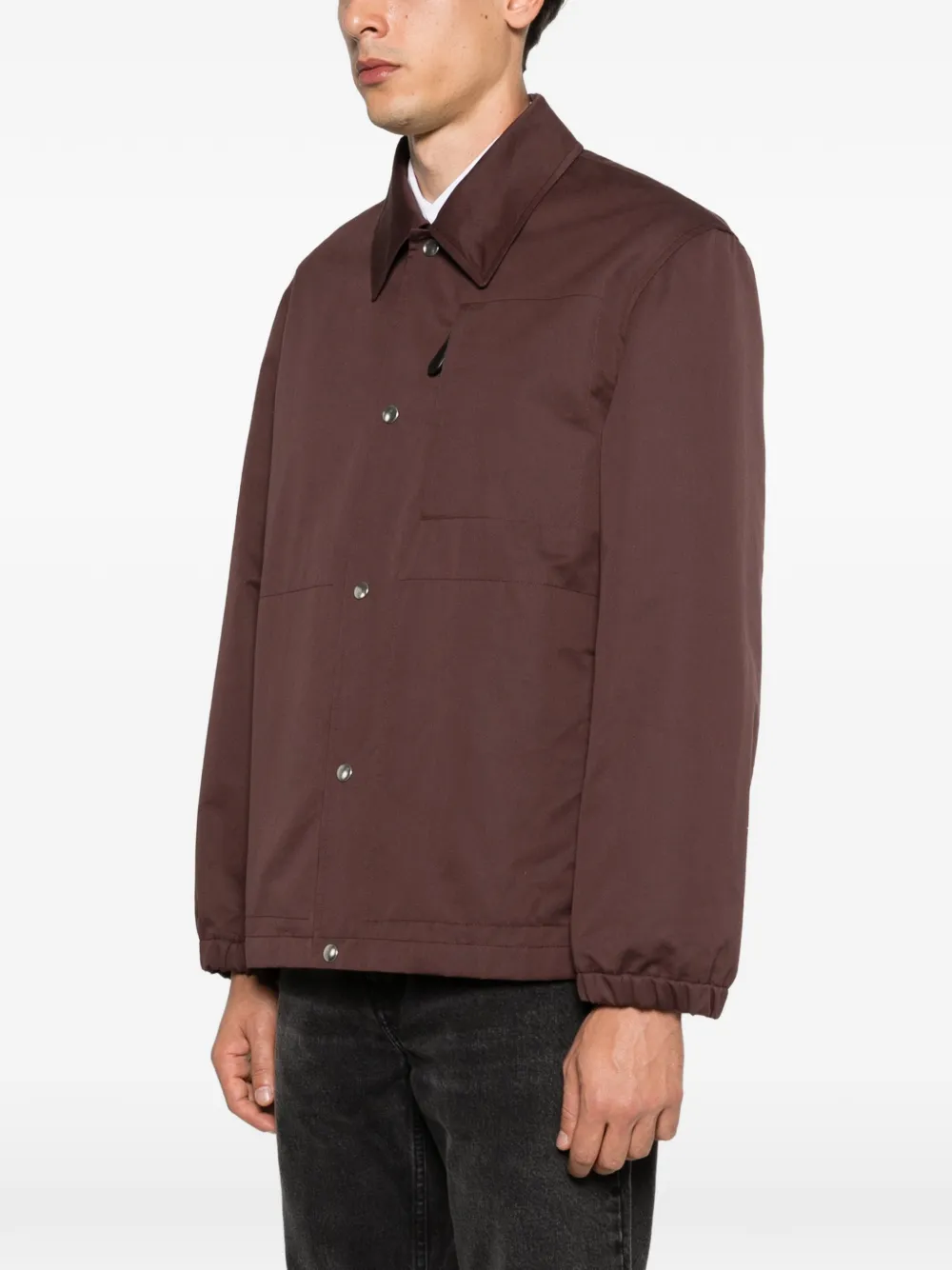 Jil Sander Jack met drukknopen Bruin