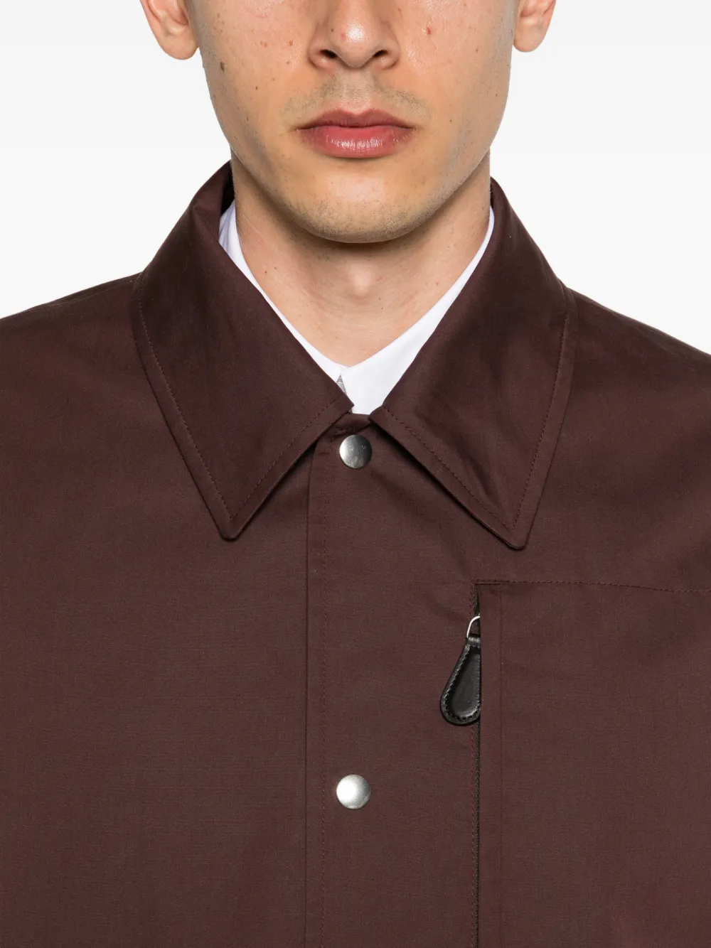Jil Sander Jack met drukknopen Bruin