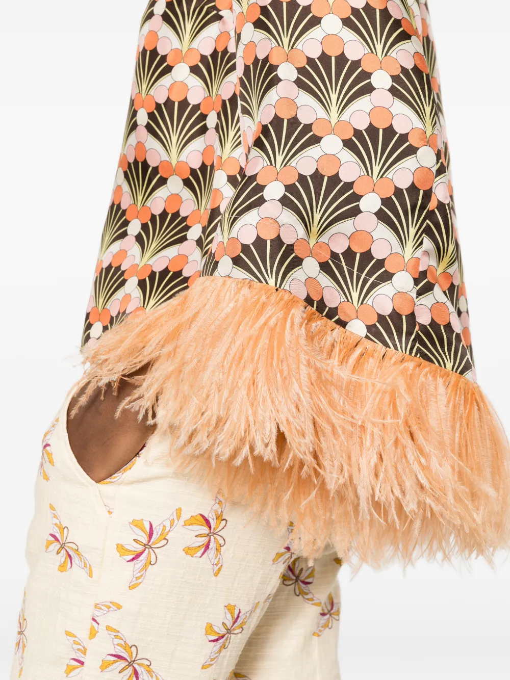 Feather Printed Top