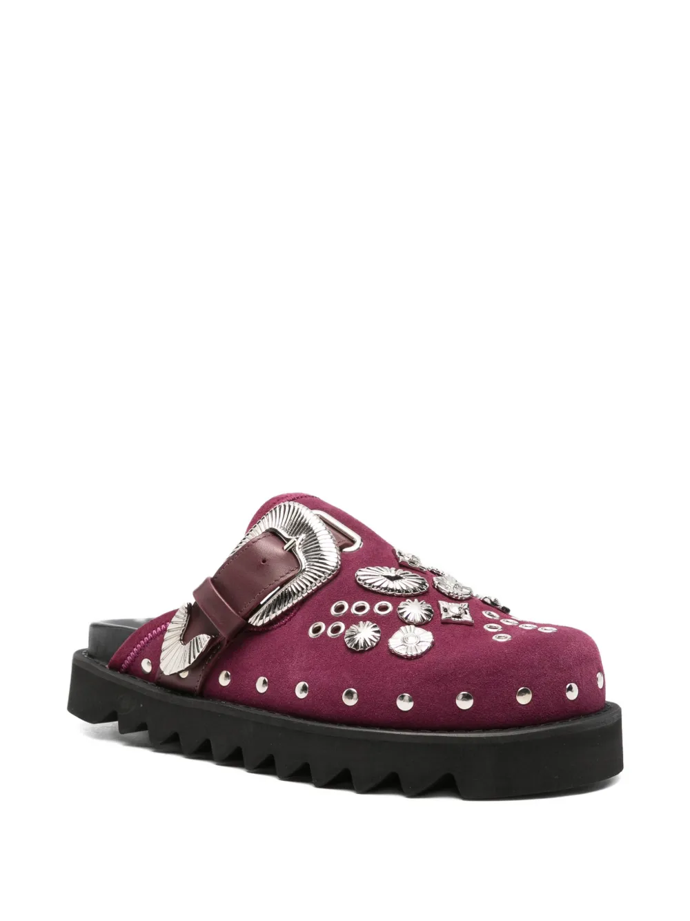 Toga Pulla suede mules Paars