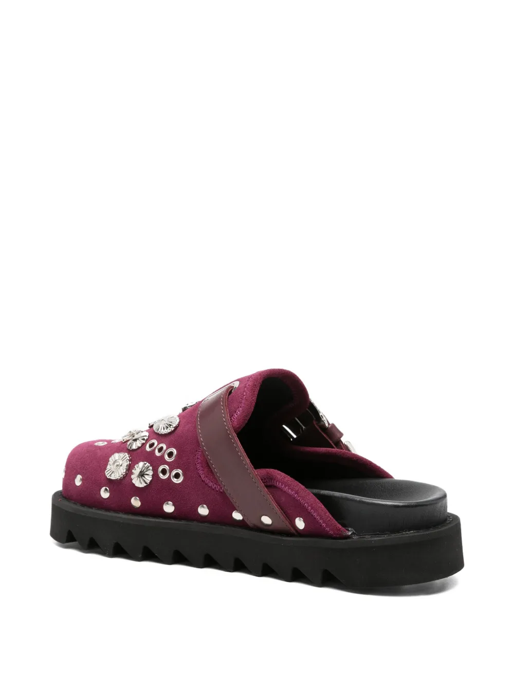 Toga Pulla suede mules Paars