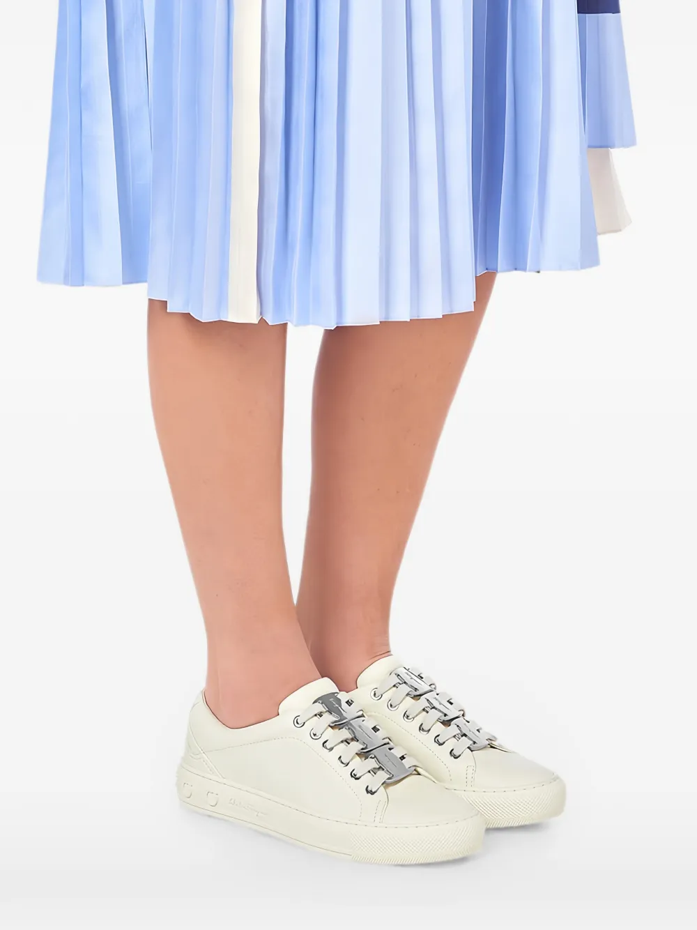 Ferragamo leather sneakers Beige