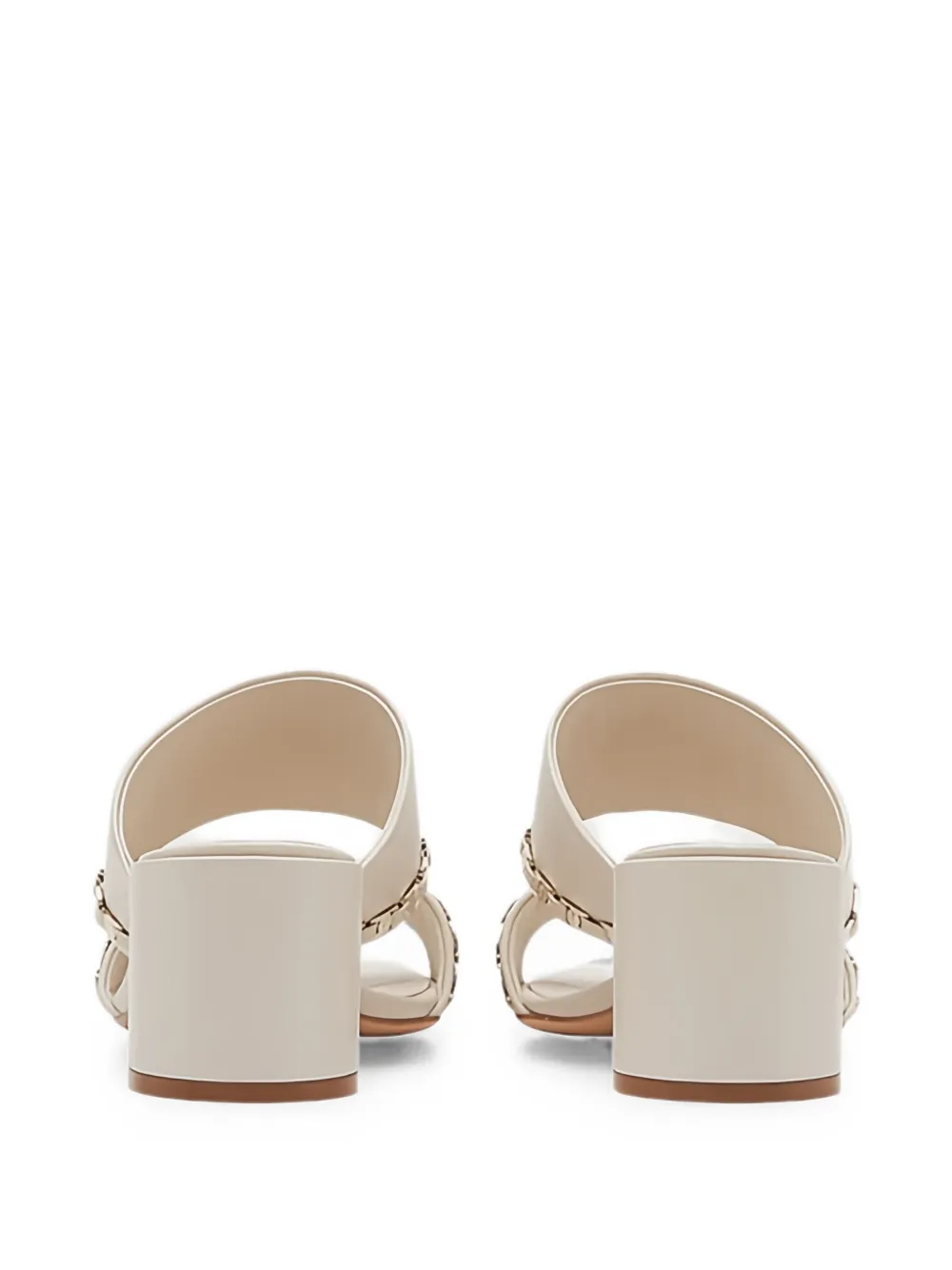 Ferragamo leather sandals Beige