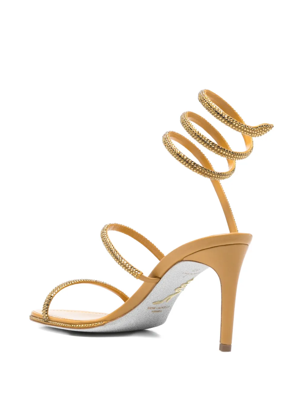 René Caovilla Cleo embellished sandals Geel