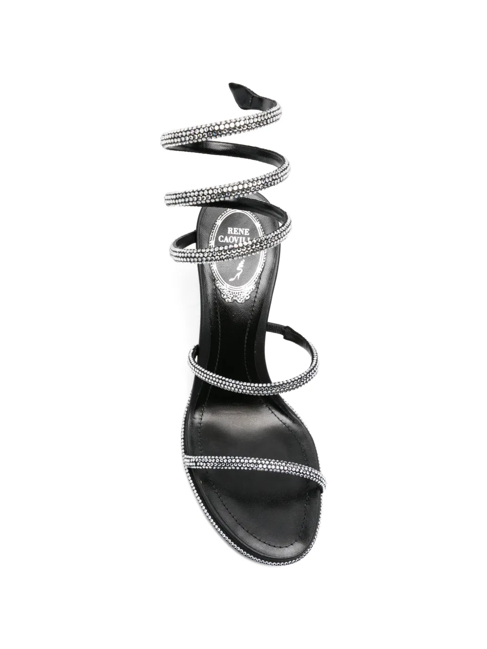 René Caovilla Cleo embellished sandals Zwart