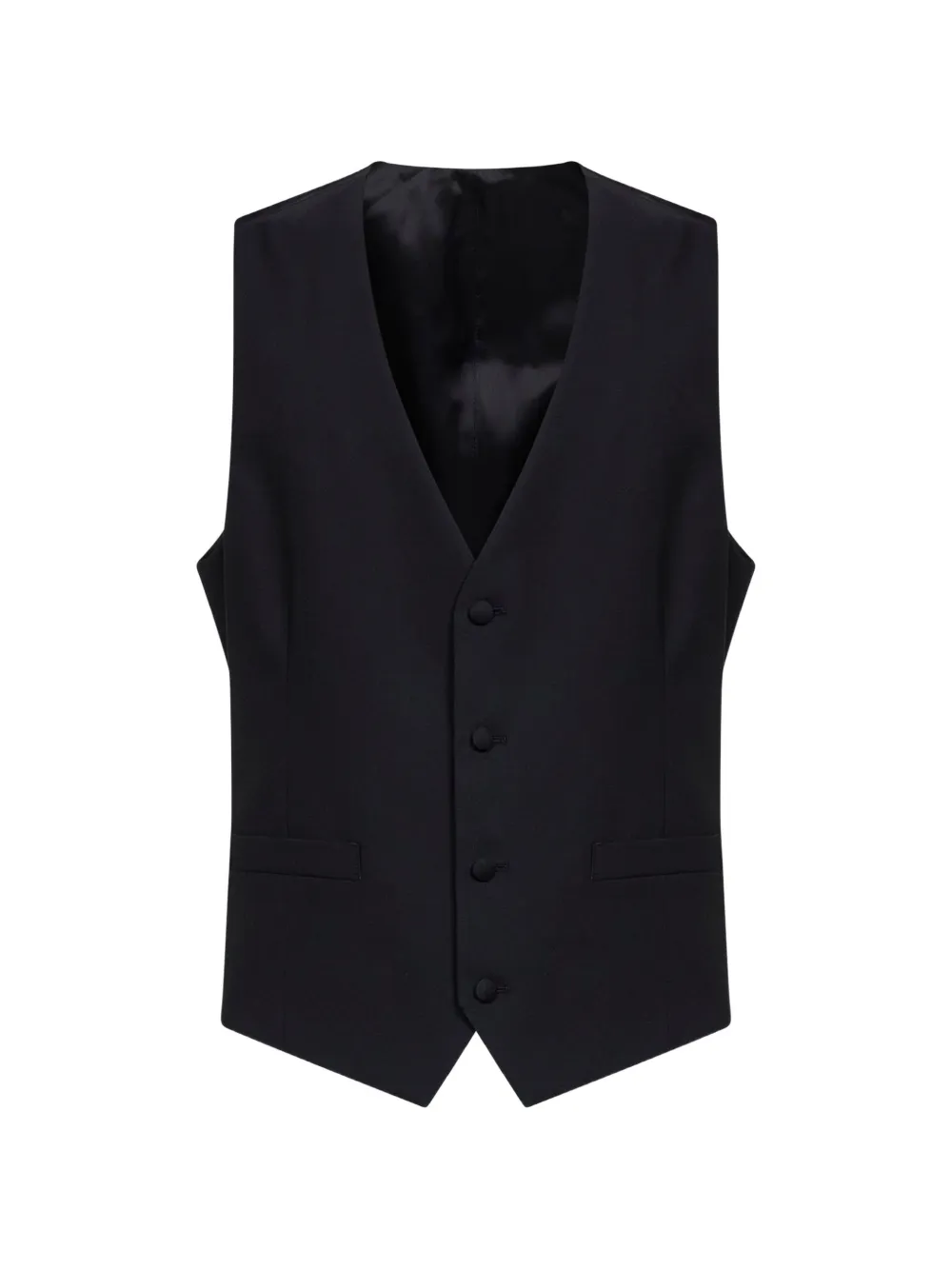 Lardini wool waistcoat - Black