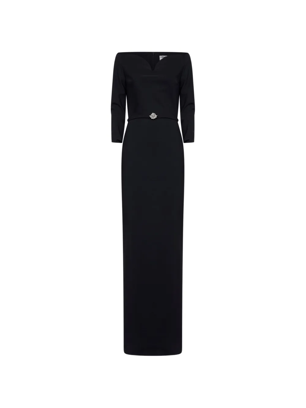 CHIARA BONI La Petite Robe off-shoulder maxi dress - Nero