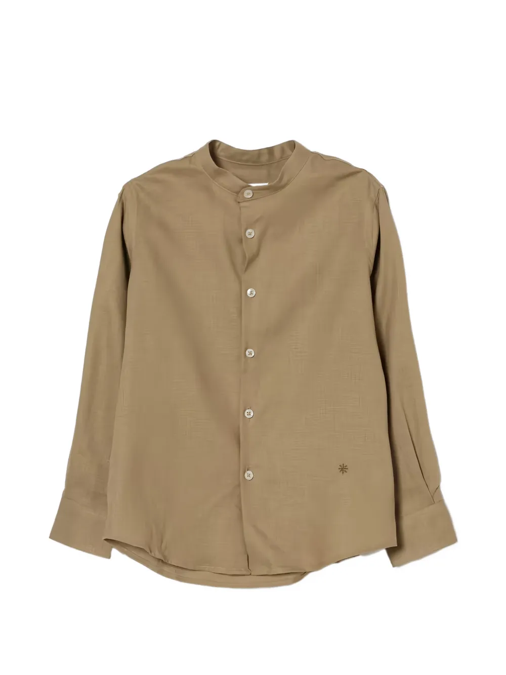 Manuel Ritz Kids logo-embroidered shirt - Marrone