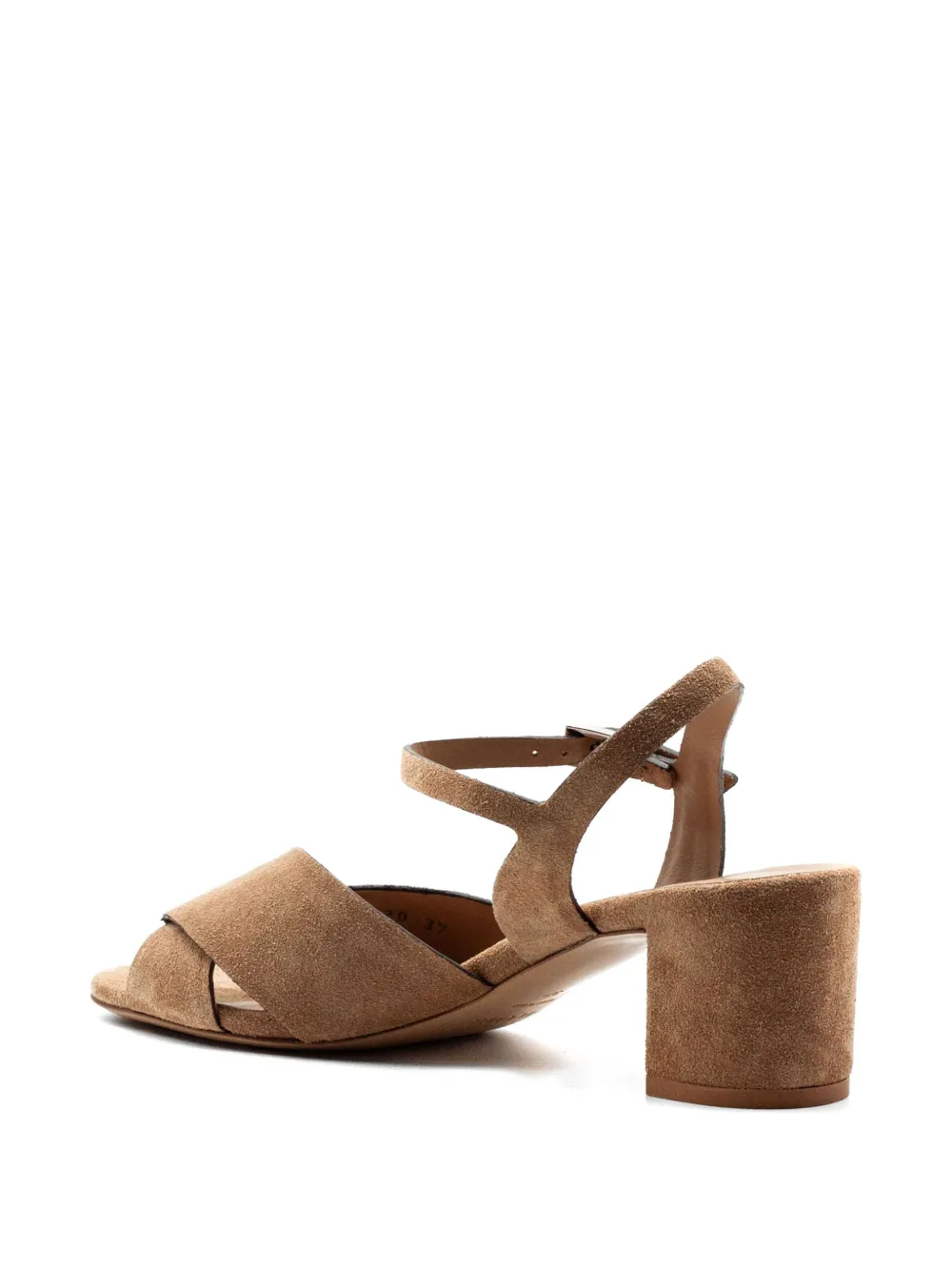 Del Carlo sude ankle-strap sandals Beige