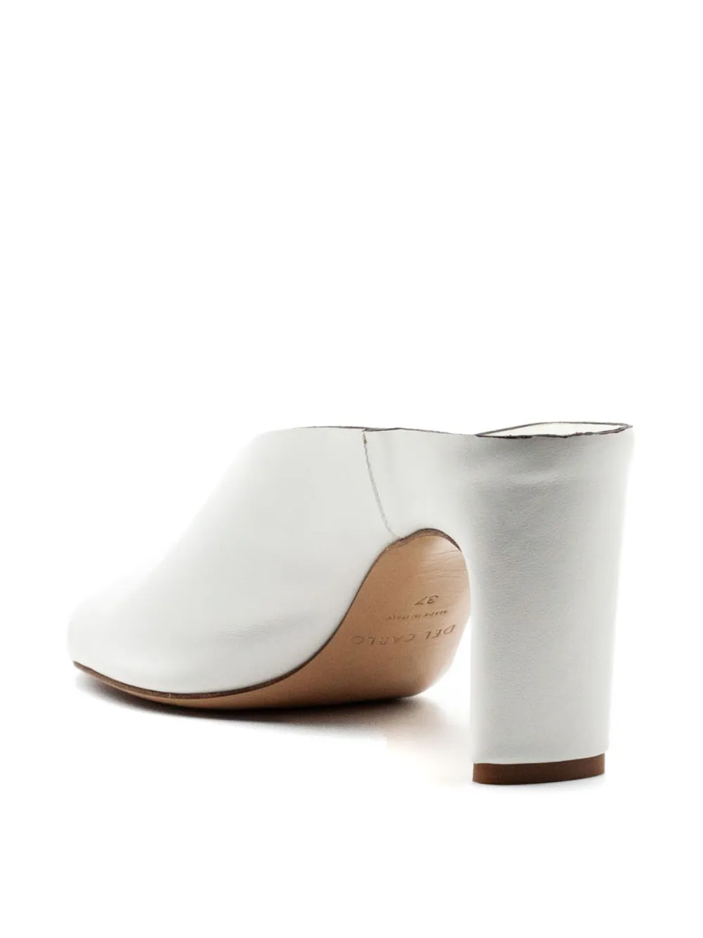 Del Carlo open-toe leather sandals Wit