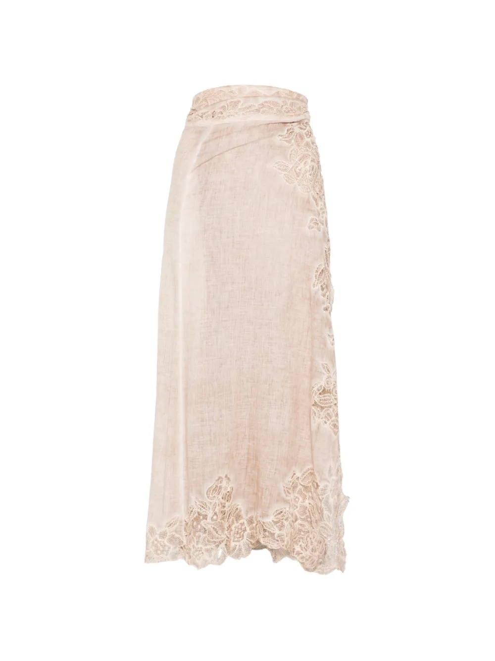 Monica Sarti Bella lace midi skirt - Toni neutri